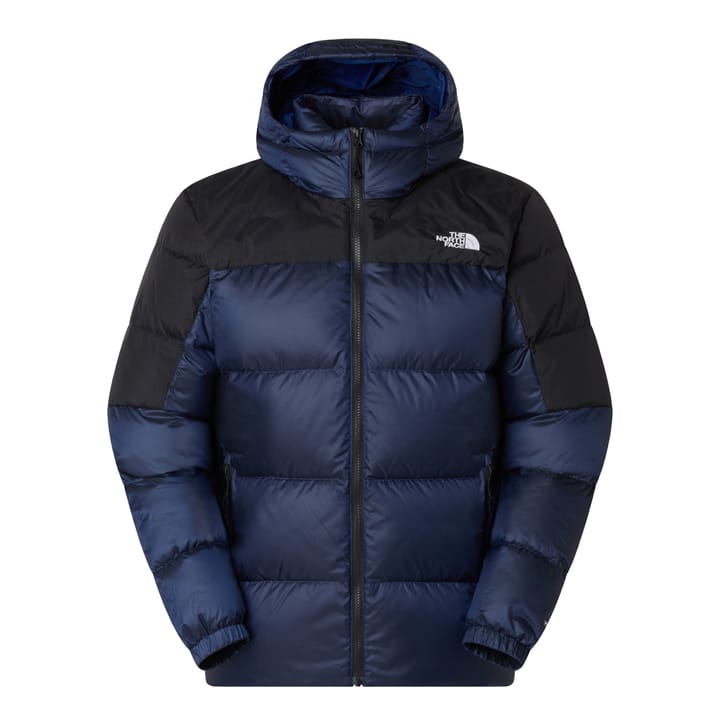The North Face Men's Diablo Down Hoodie Estate Blue Black Heather/tnf Black/recycled Down The North Face