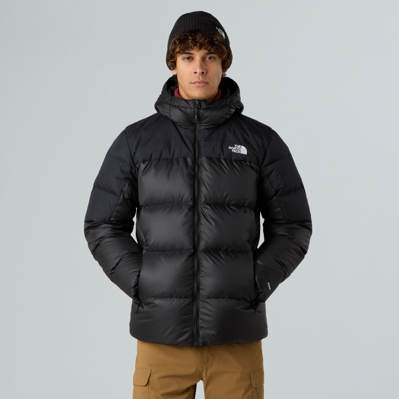 The North Face Men's Diablo Down 2.0 Hooded Jacket TNF Black Heather/TNF Black/Recycled Down