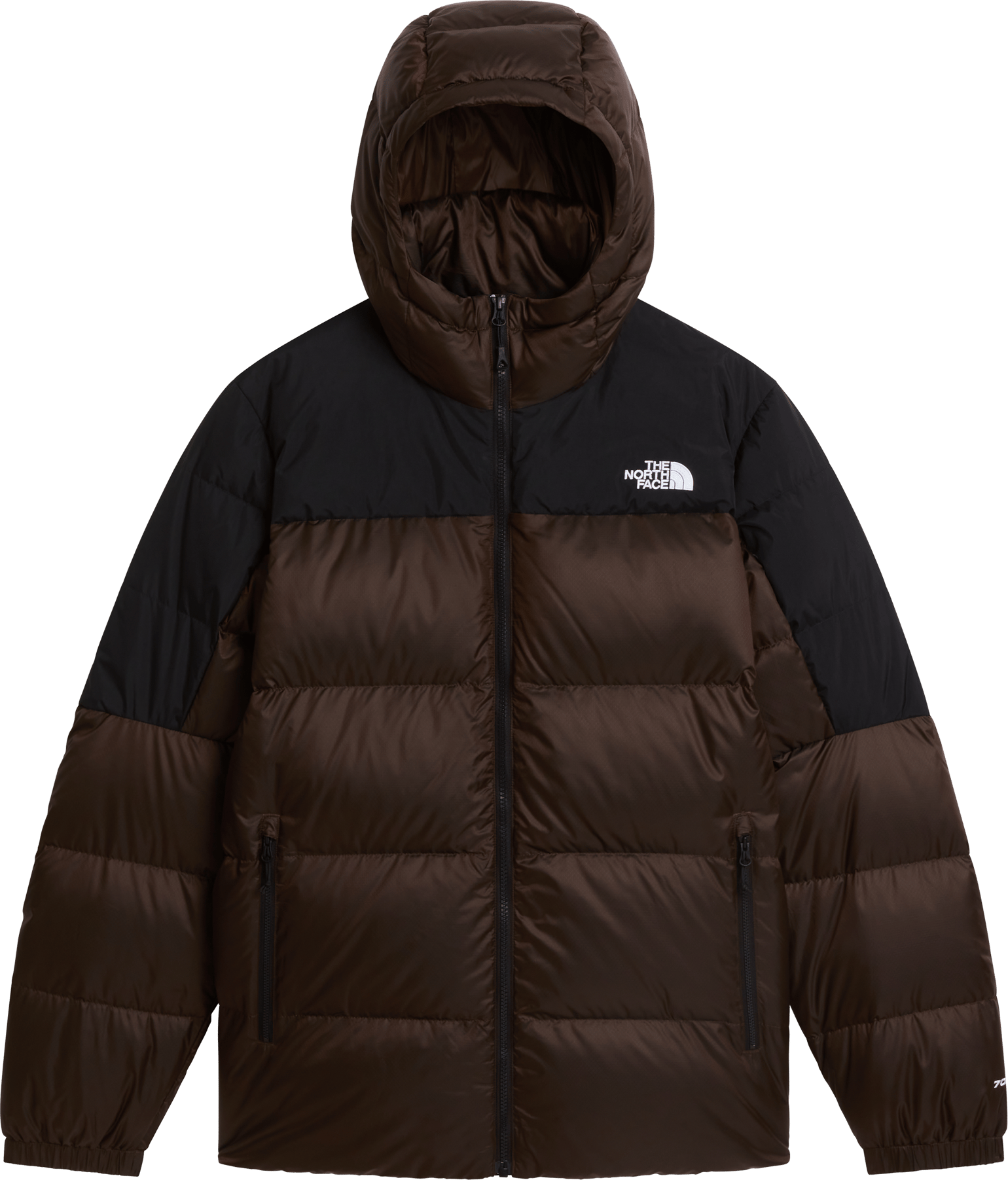 The North Face Men's Diablo Down 2.0 Hooded Jacket Dark Chestnut Black Heather/TNF Black