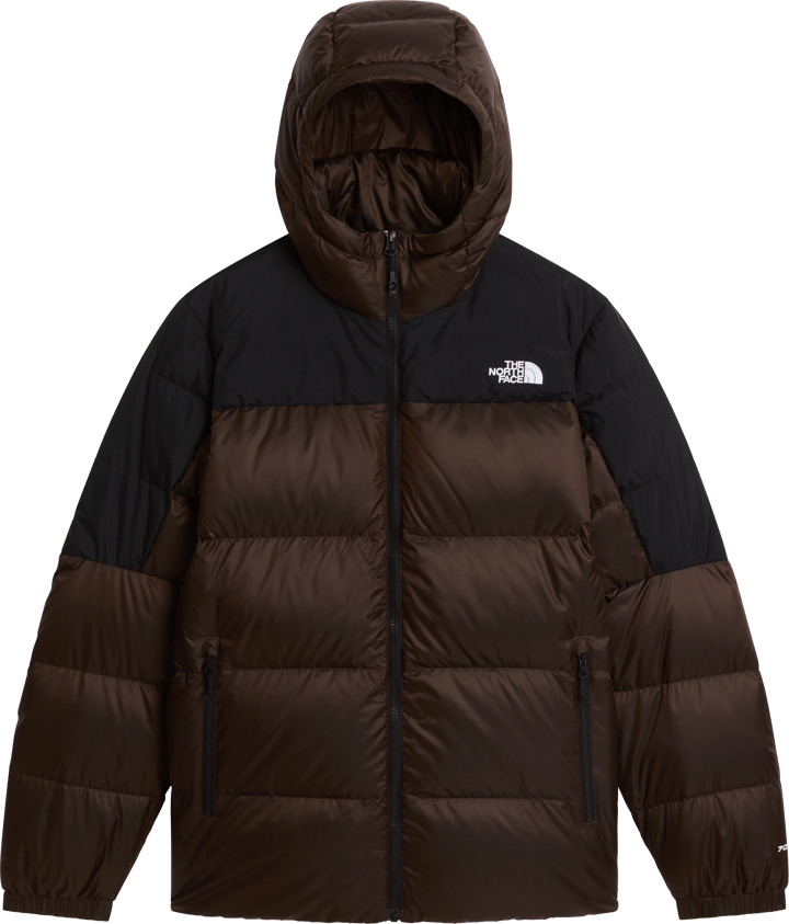 The North Face Men's Diablo Down 2.0 Hooded Jacket Dark Chestnut Black Heather/TNF Black The North Face