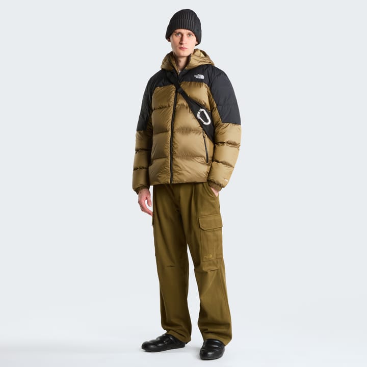 The North Face Men's Diablo Down 2.0 Hooded Jacket Khaki Stone Black Heather/TNF Black The North Face