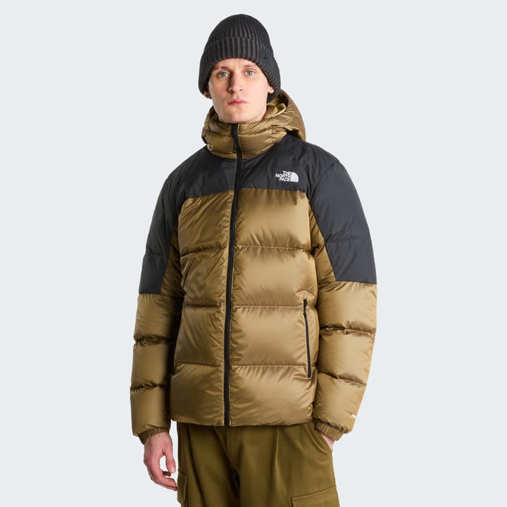 The North Face Men's Diablo Down 2.0 Hooded Jacket Khaki Stone Black Heather/TNF Black The North Face