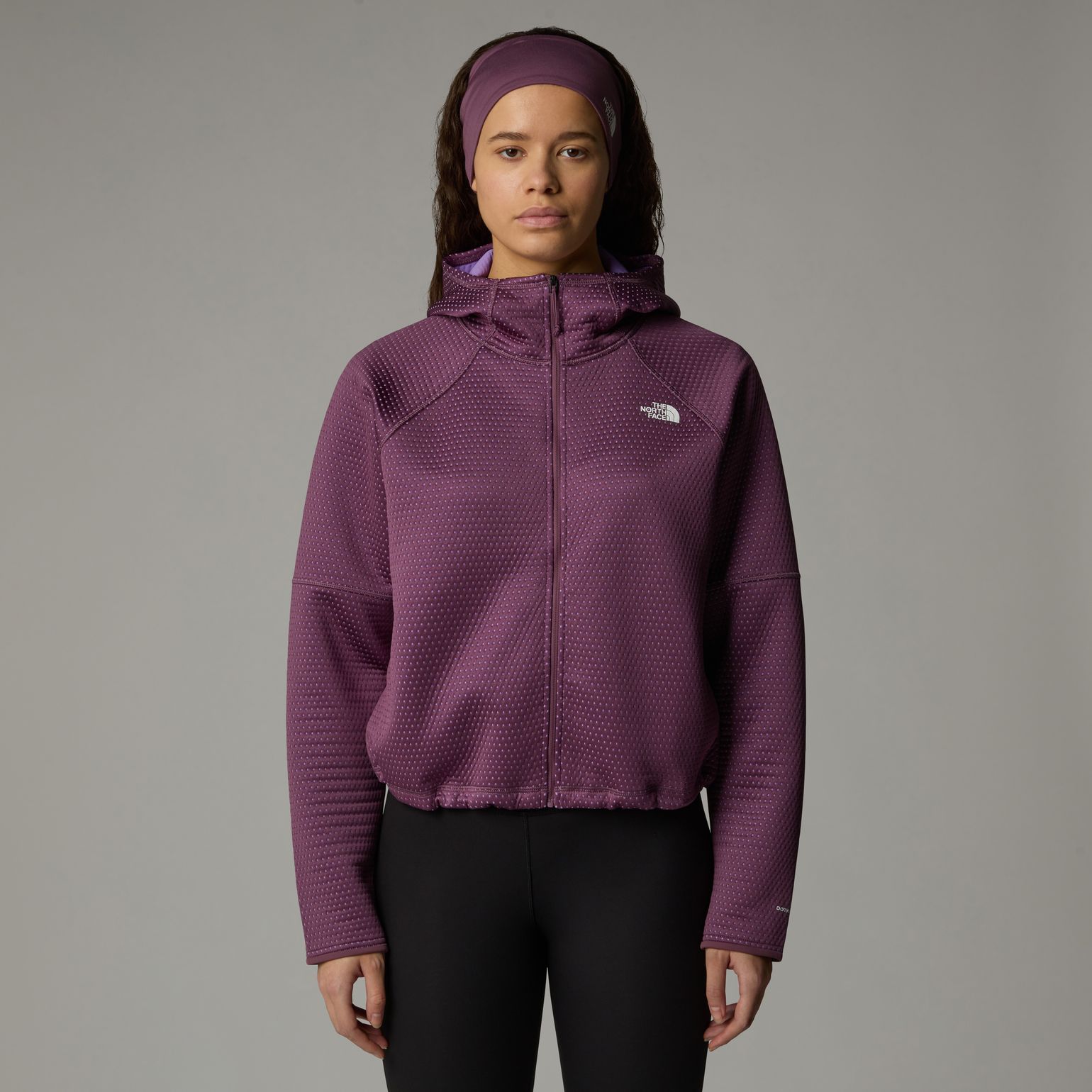 The North Face Women's Vertical Thermal Full-Zip Hoodie Midnight Mauve