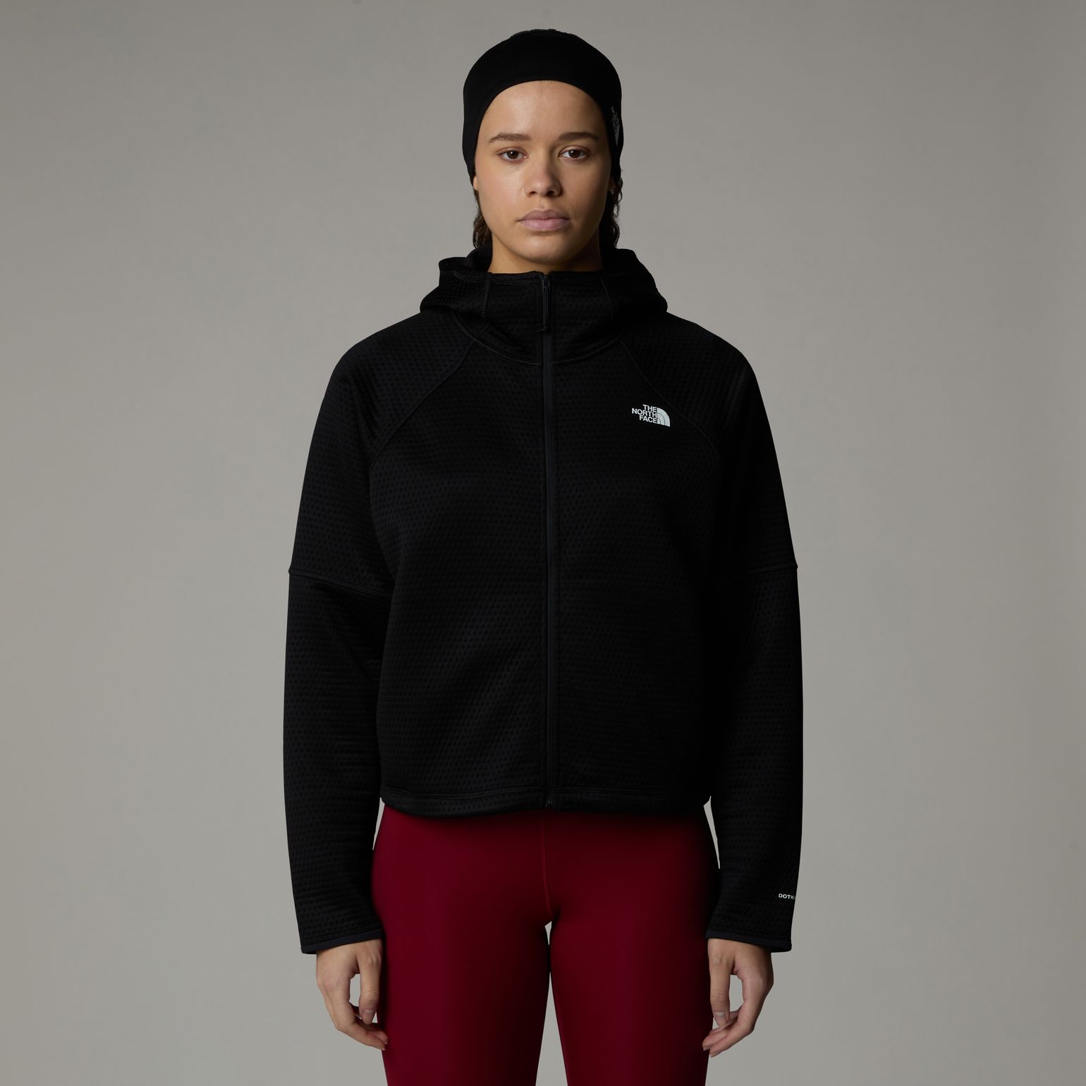 The North Face Women's Vertical Thermal Full-Zip Hoodie TNF Black