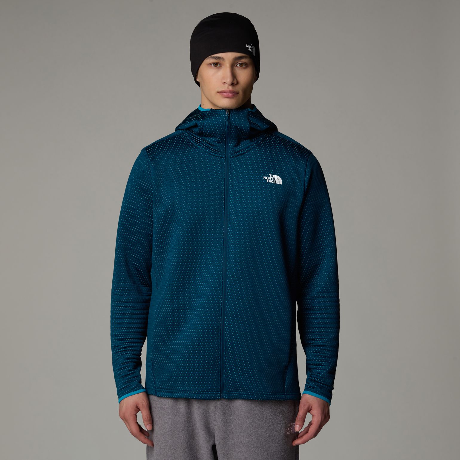 The North Face Men's Vertical Thermal Full-Zip Hoodie Midnight Petrol