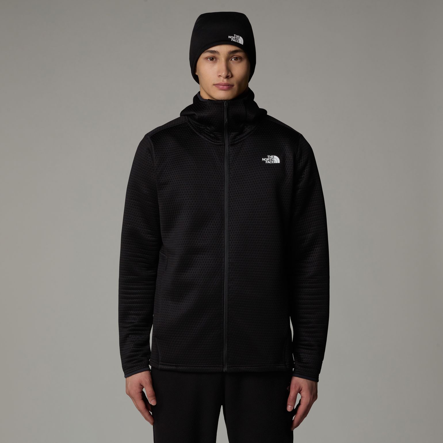 The North Face Men's Vertical Thermal Full-Zip Hoodie TNF Black