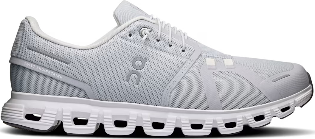 On Men's Cloud 6 Glacier/White Løpesko 41