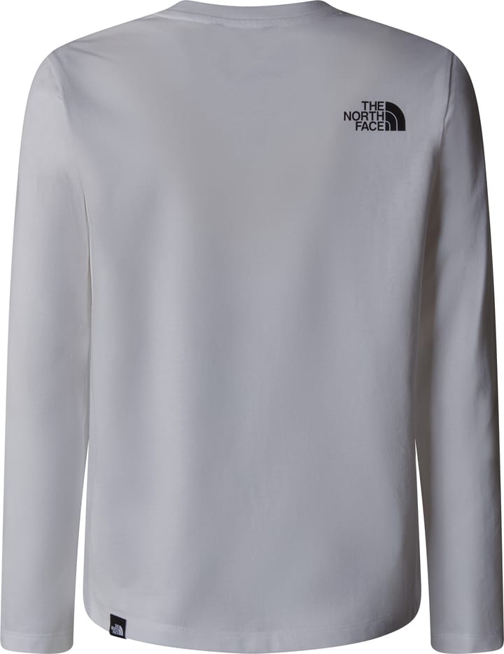 The North Face Teens' Easy Long Sleeve T-Shirt TNF White The North Face The North Face Teens' Easy Long Sleeve T-Shirt TNF White The North Face