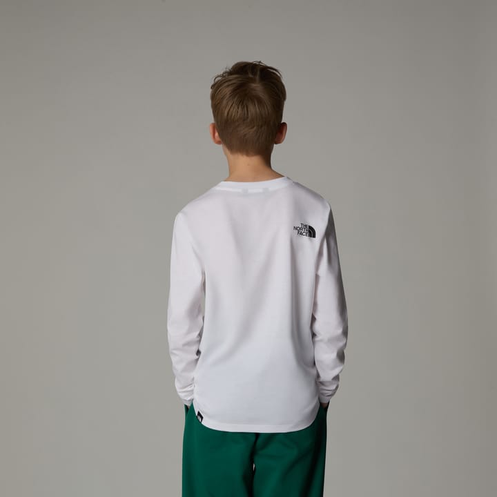 The North Face Teens' Easy Long Sleeve T-Shirt TNF White The North Face