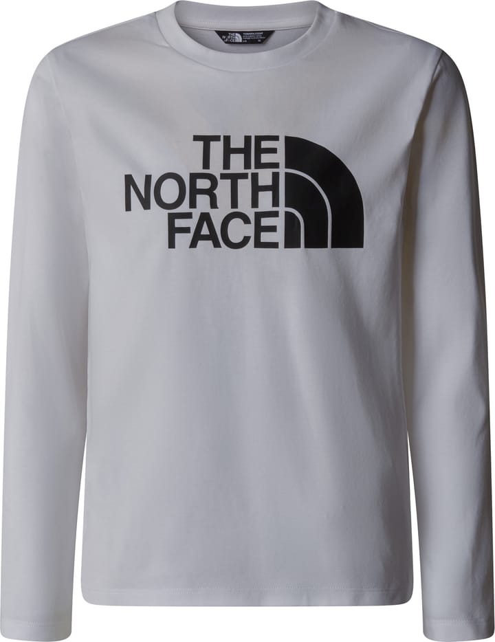 The North Face Teens' Easy Long Sleeve T-Shirt TNF White The North Face The North Face Teens' Easy Long Sleeve T-Shirt TNF White The North Face