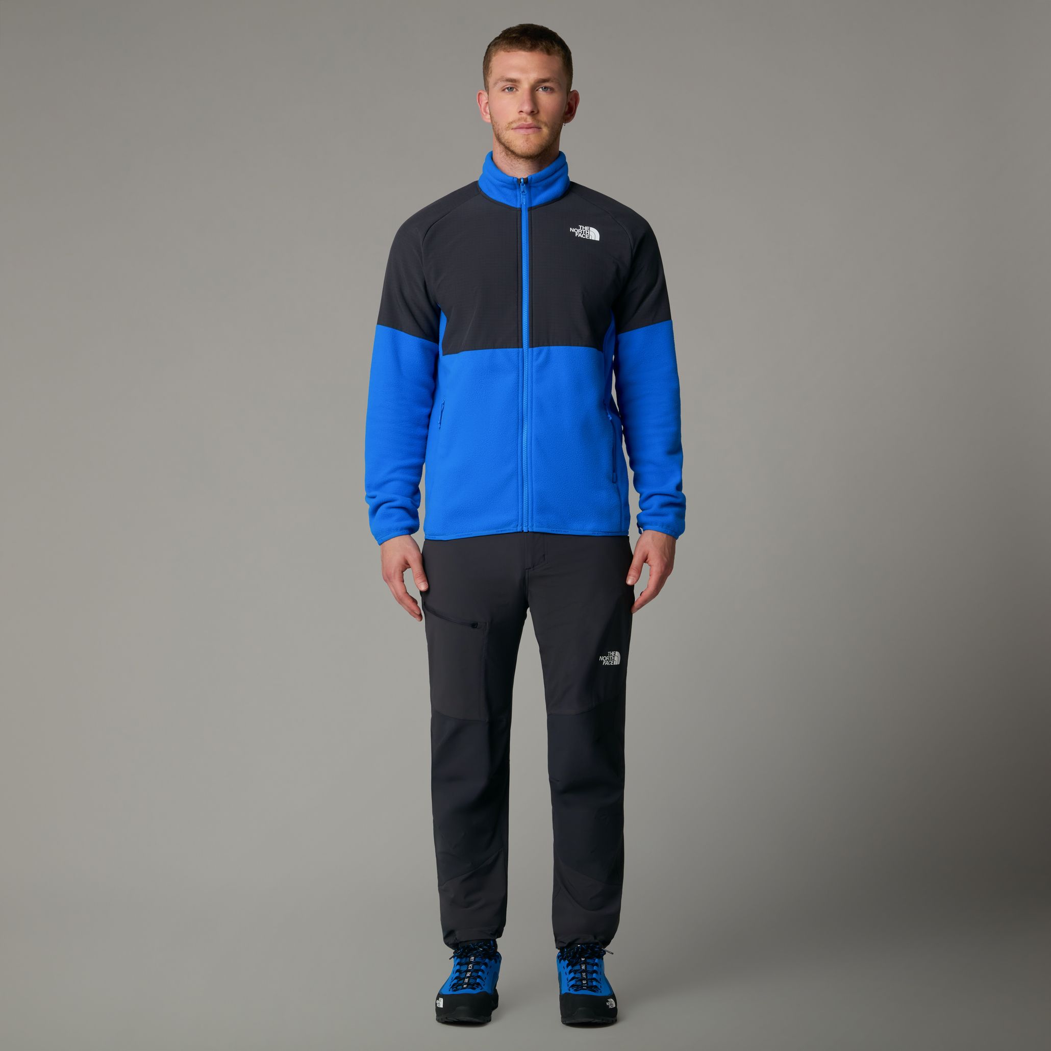 The North Face Men's Glacier Heavyweight Full Zip Fleece Hero Blue