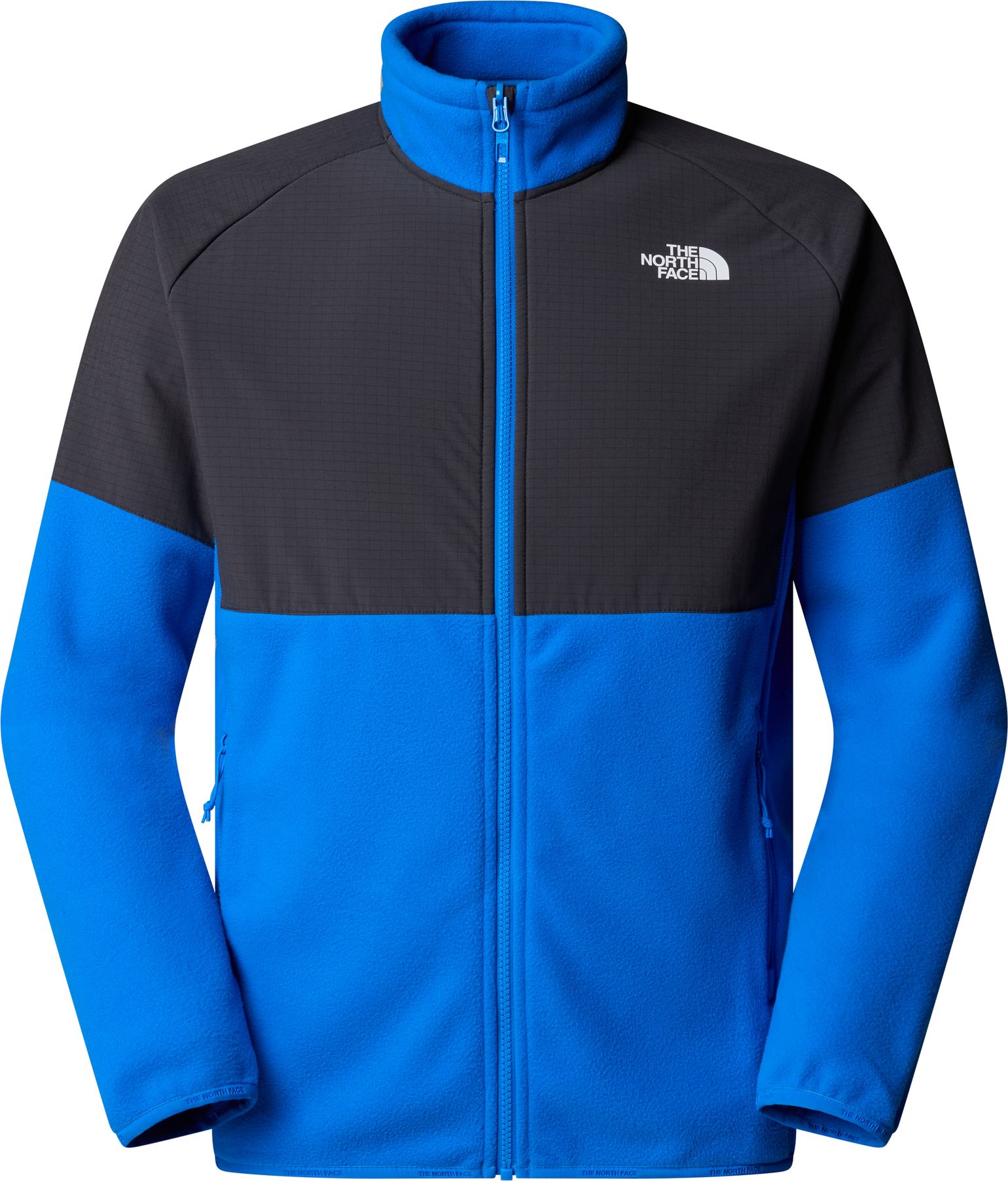 The North Face Men's Glacier Heavyweight Full Zip Fleece Hero Blue/Asphalt Grey/TNF Black