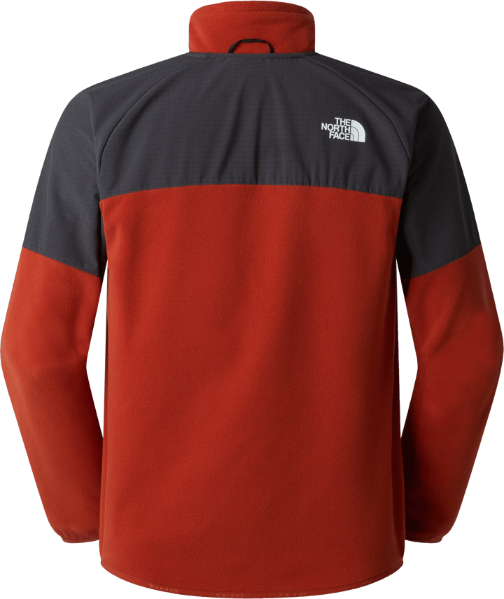 The North Face Men's Glacier Heavyweight Full Zip Fleece Iron Clay/Asphalt Grey The North Face