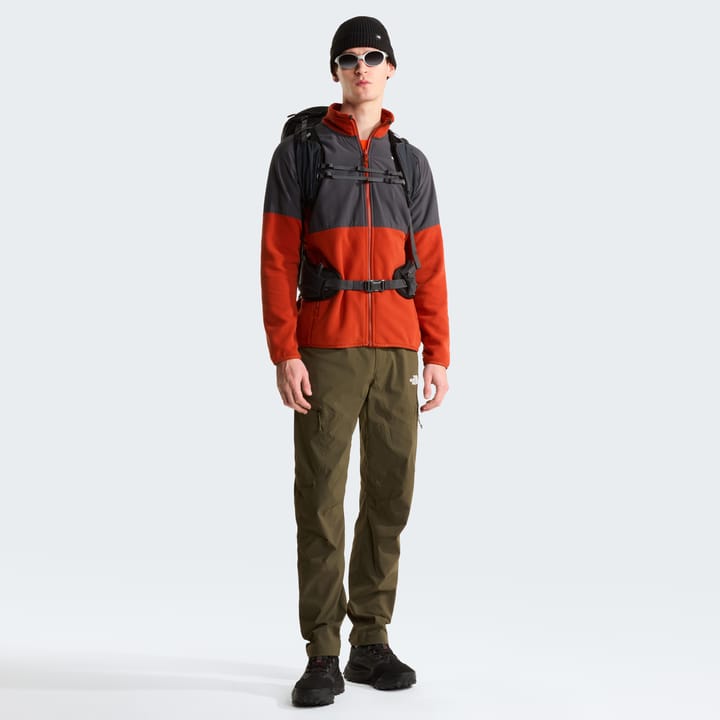 The North Face Men's Glacier Heavyweight Full Zip Fleece Iron Clay/Asphalt Grey The North Face