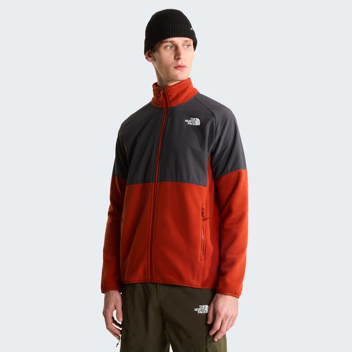 The North Face Men's Glacier Heavyweight Full Zip Fleece Iron Clay/Asphalt Grey The North Face