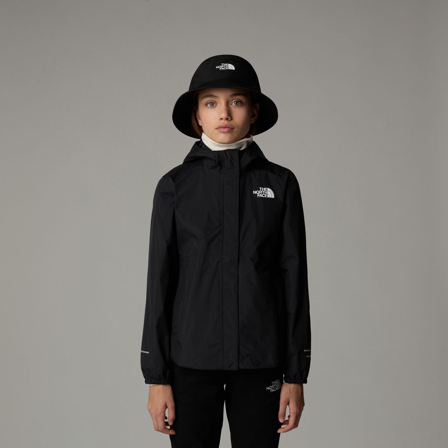 The North Face Girls' Antora Rain Jacket TNF Black