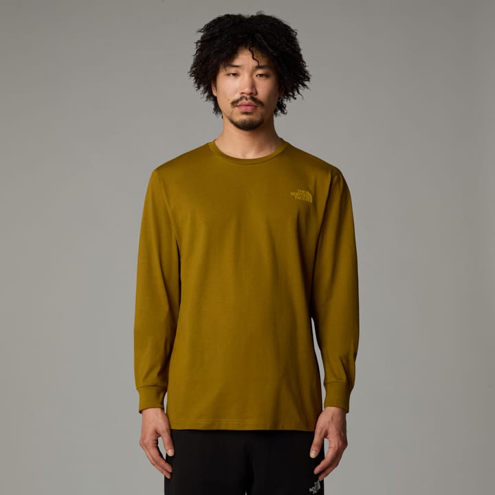 The North Face Men's Easy Long Sleeve T-Shirt Moss Green/Amber Green The North Face