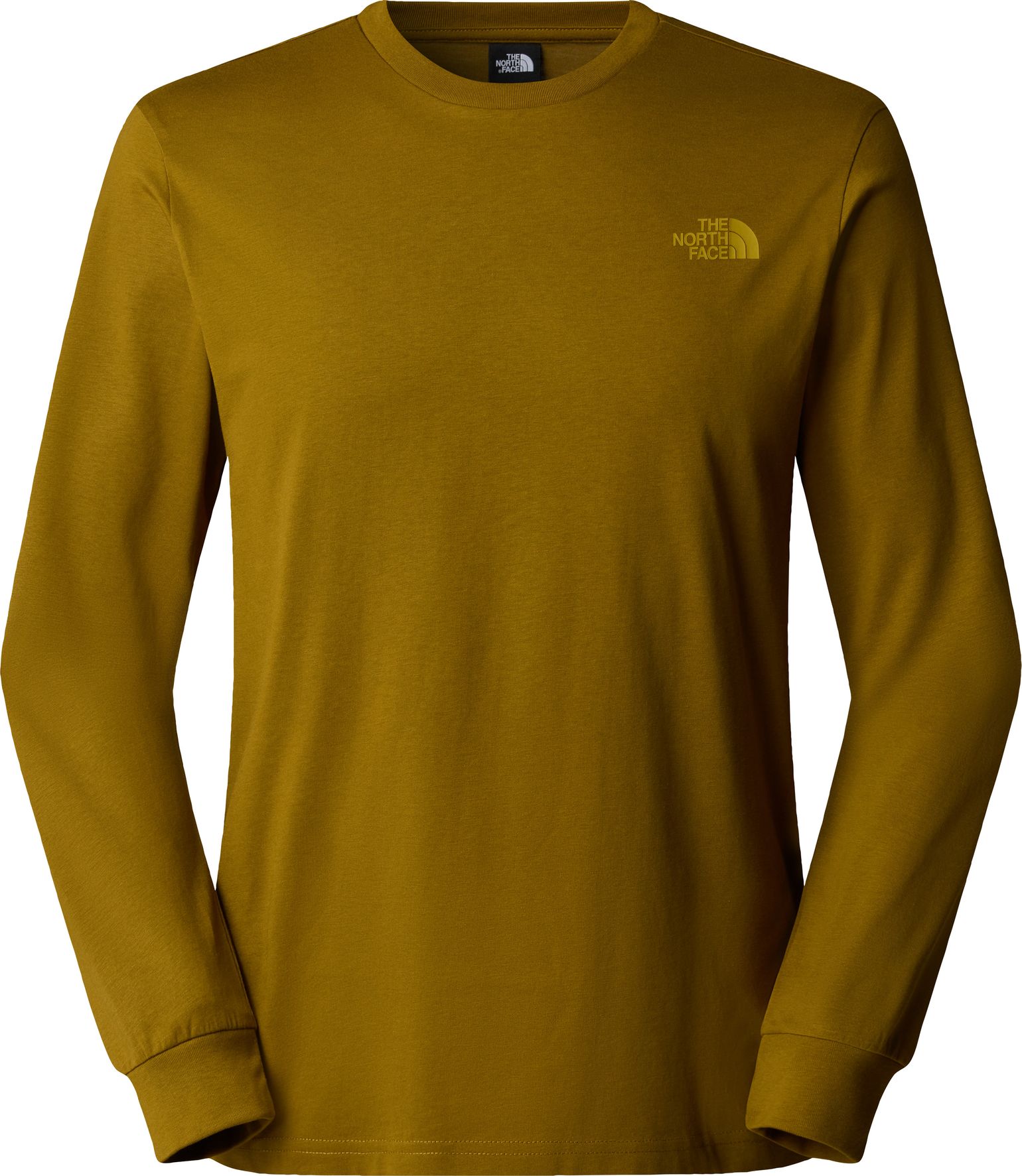 The North Face Men's Easy Long Sleeve T-Shirt Moss Green/Amber Green