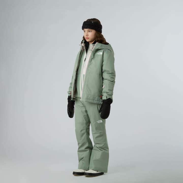 The North Face Girls' Yumiori Full Zip Jacket Slate Moss/White Dune The North Face The North Face Girls' Yumiori Full Zip Jacket Slate Moss/White Dune The North Face