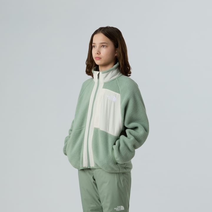 The North Face Girls' Yumiori Full Zip Jacket Slate Moss/White Dune The North Face The North Face Girls' Yumiori Full Zip Jacket Slate Moss/White Dune The North Face