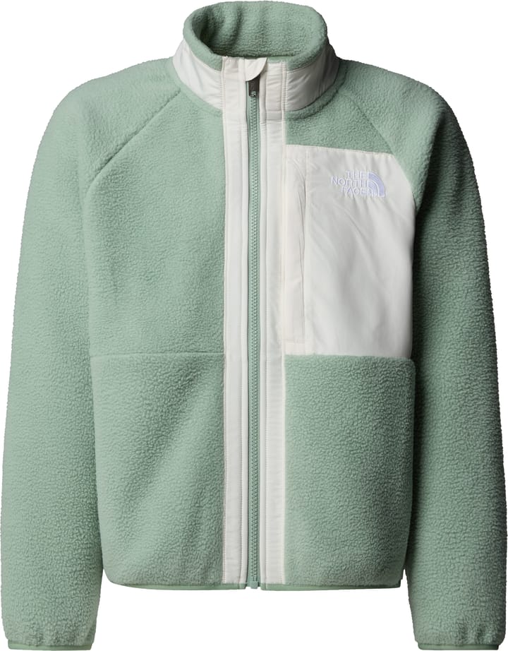 The North Face Girls' Yumiori Full Zip Jacket Slate Moss/White Dune The North Face