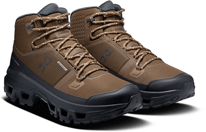 On Men's Cloudrock Mid Waterproof Earth/Black On