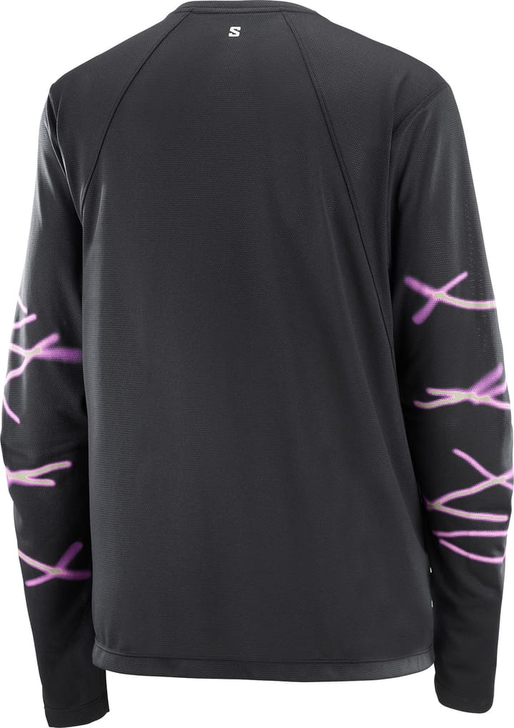 Salomon Shakeout Core Graphic Ls Tee W Deep Black Salomon