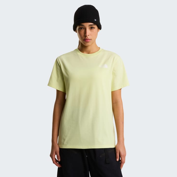 The North Face W Evolution Box Nse Relaxed Short Sleeve Lemon Mist The North Face