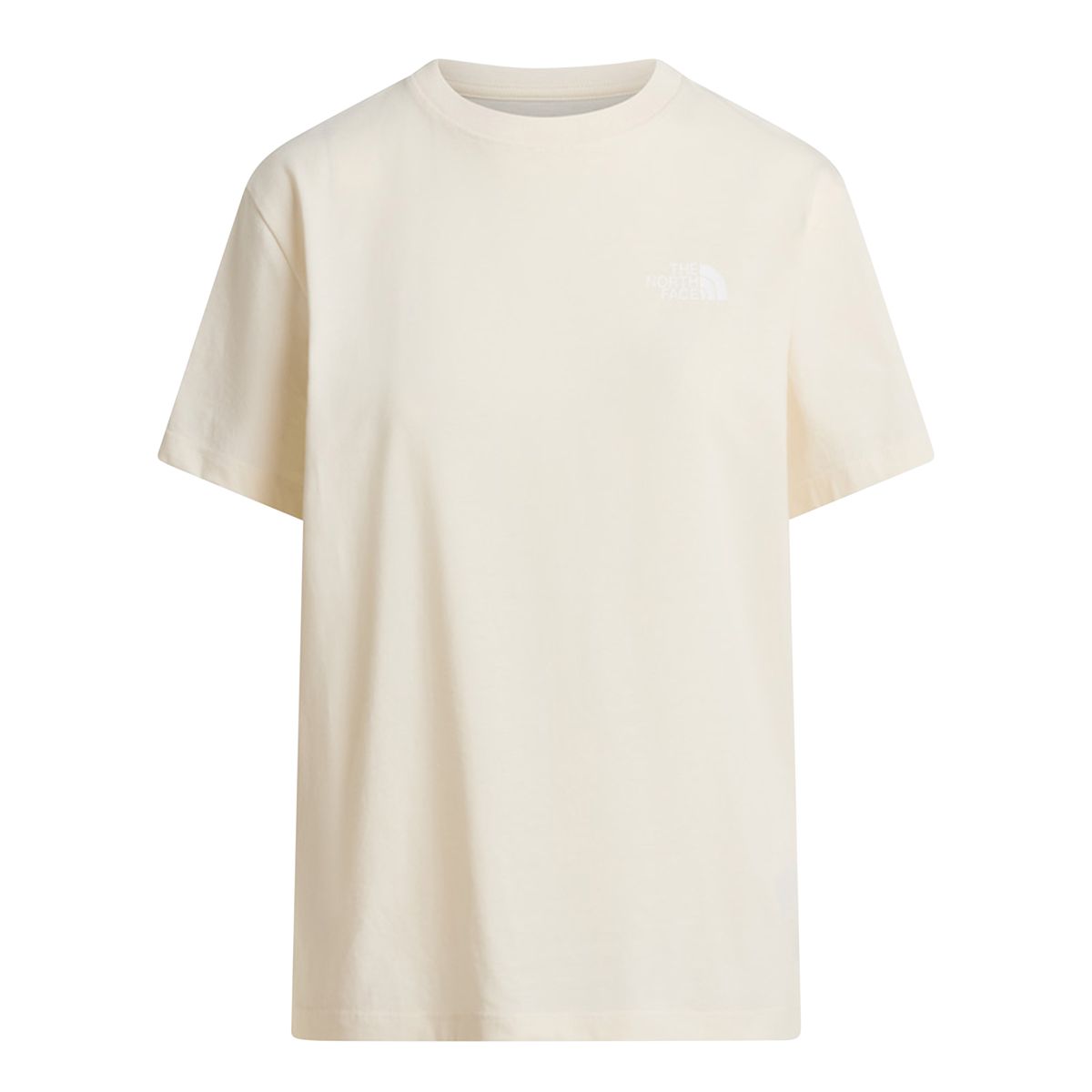 The North Face W Evolution Box Nse Relaxed Short Sleeve White Dune