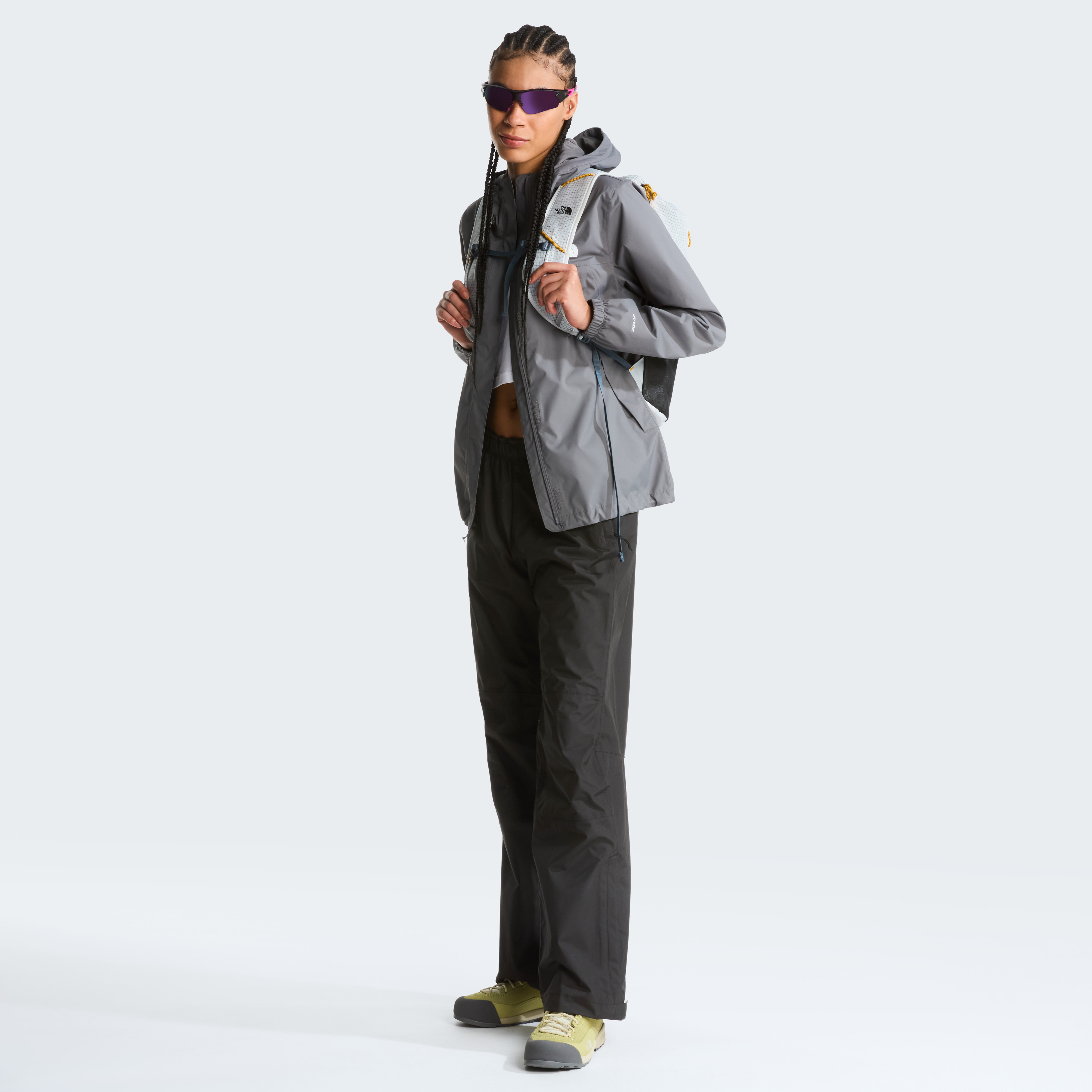 The North Face Women's Antora Rain Jacket Smoked Pearl