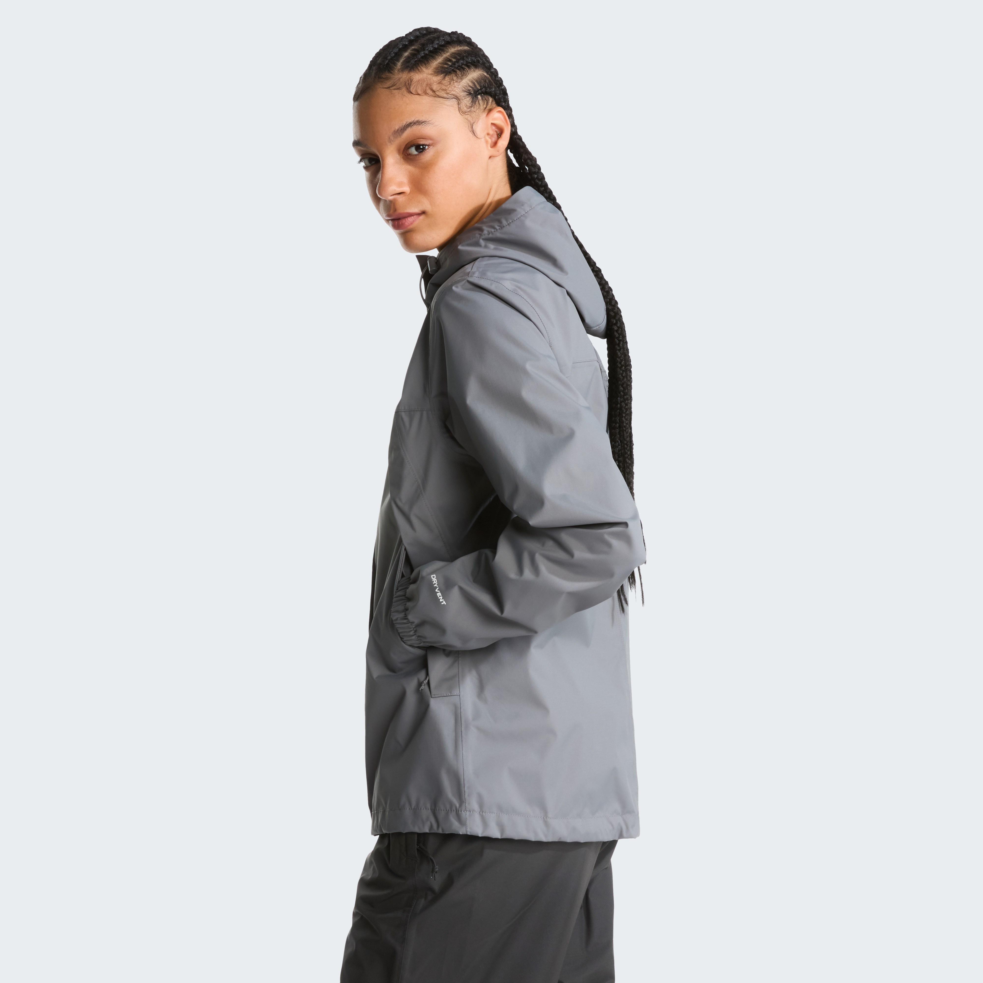 The North Face Women's Antora Rain Jacket Smoked Pearl | Buy The