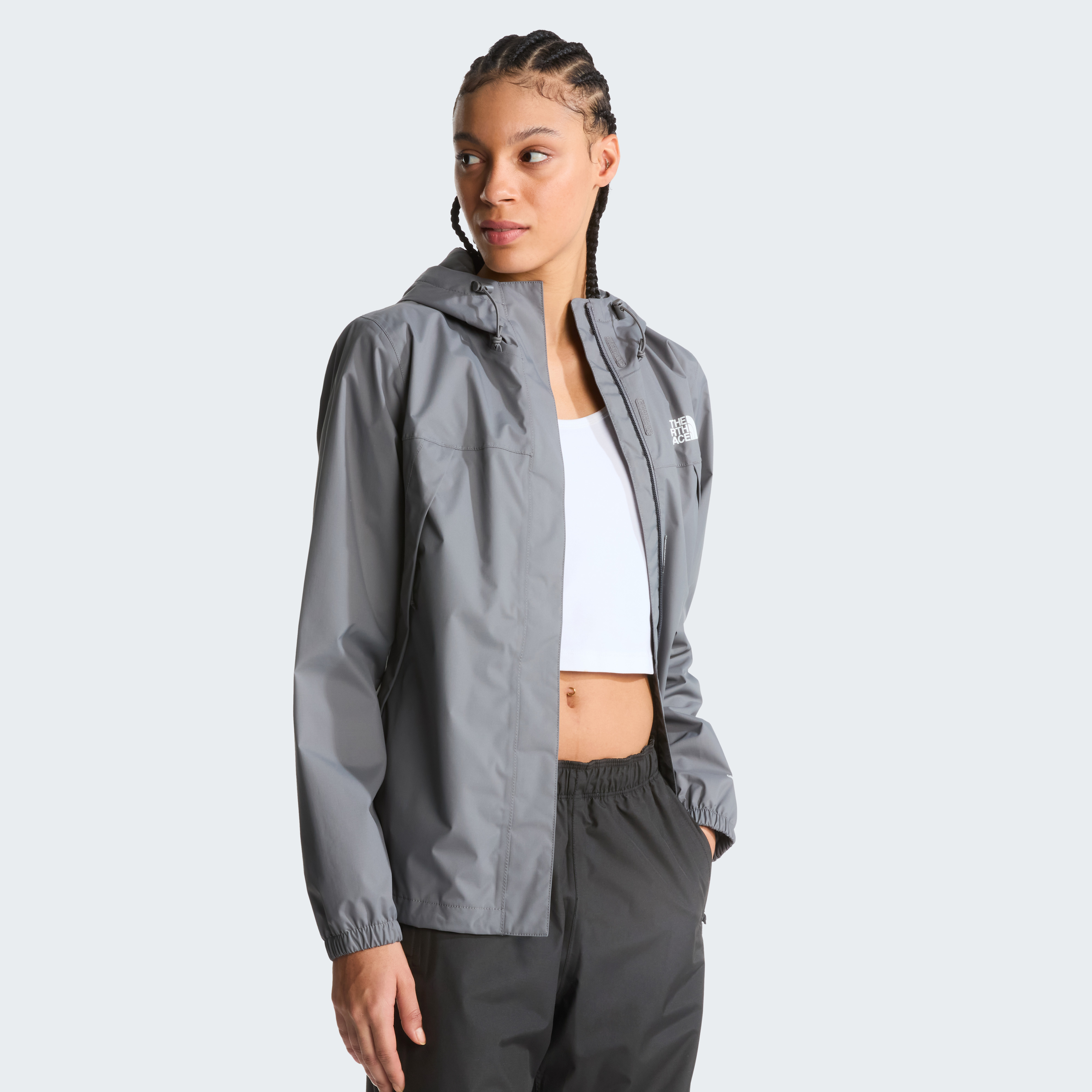 The North Face Women's Antora Rain Jacket Smoked Pearl