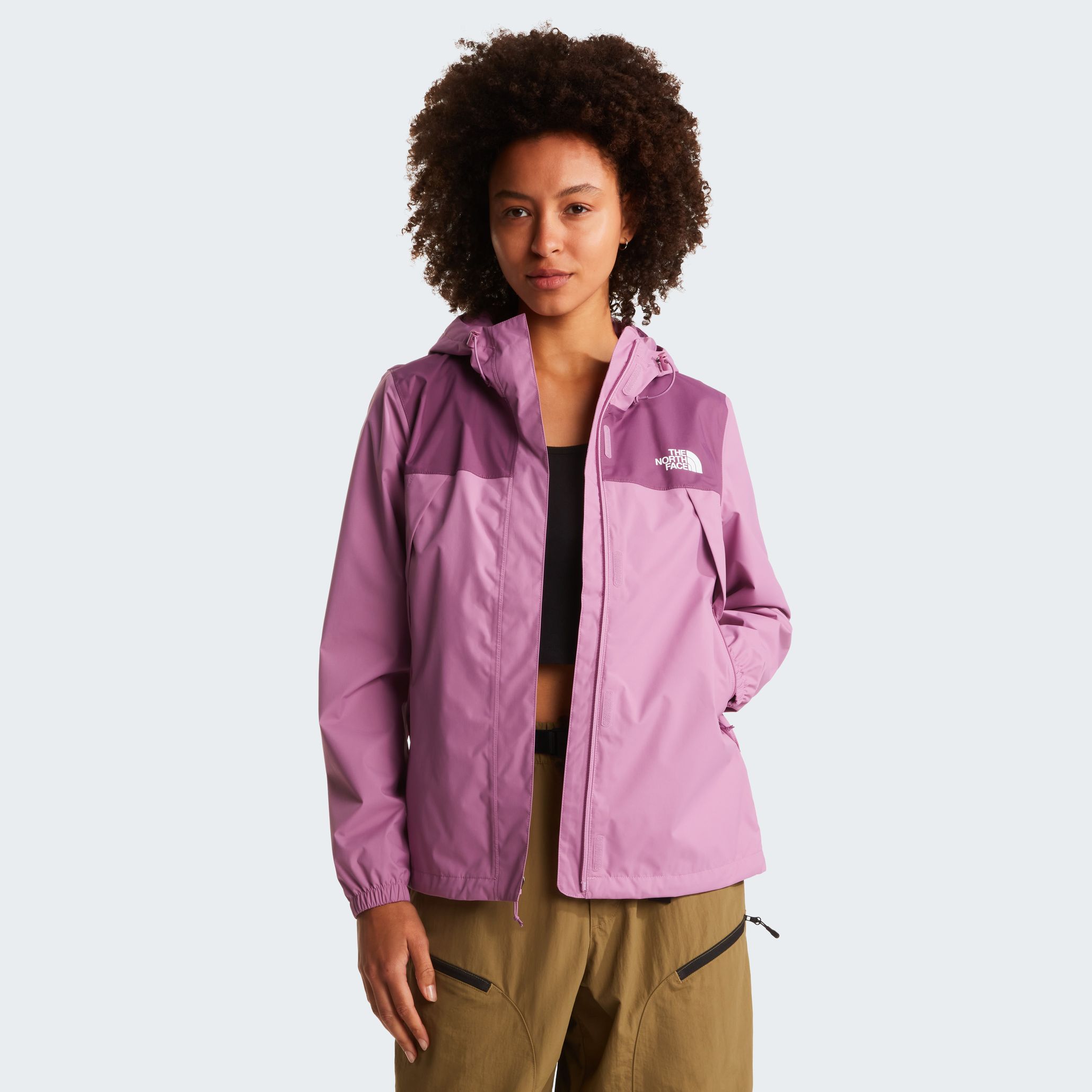The North Face Women's Antora Rain Jacket Hushed Lavender/chroma