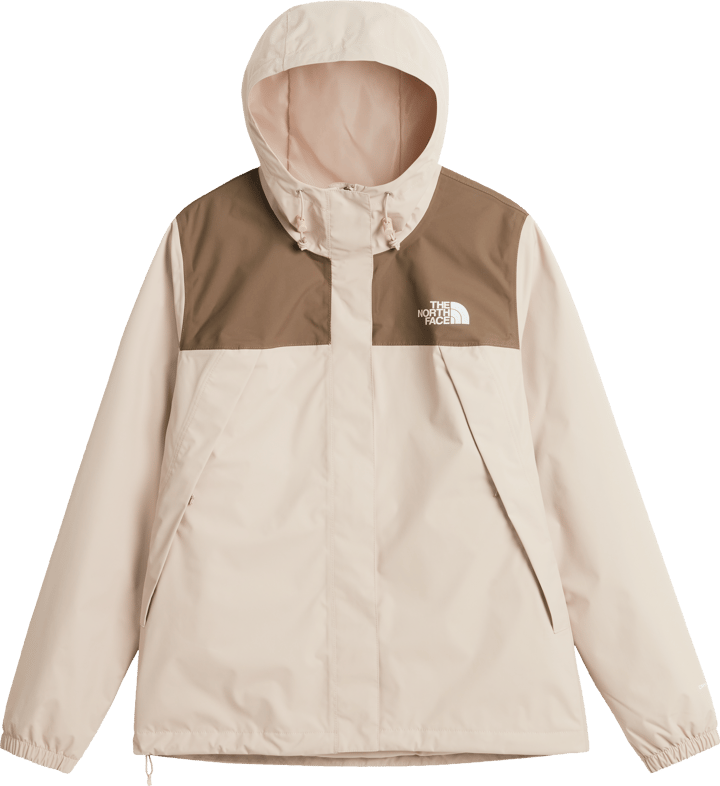 The North Face Women's Antora Rain Jacket Timeless Taupe/Garnet The North Face