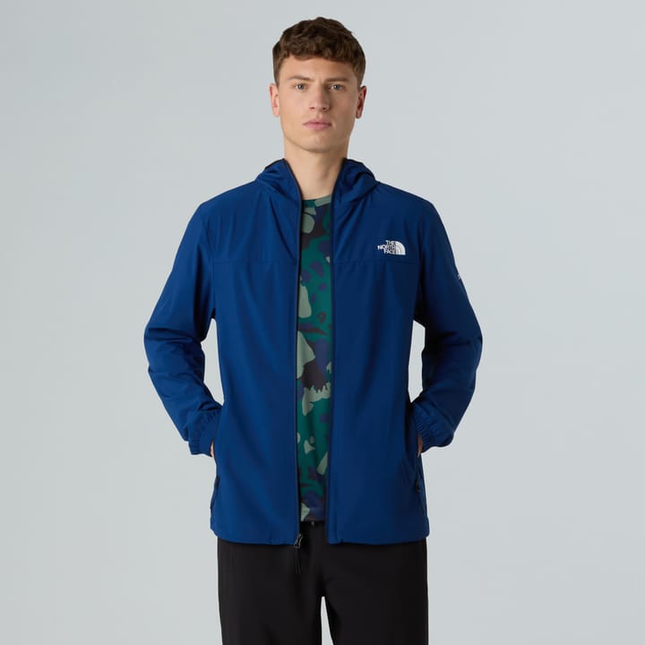 The North Face Men's Mountain Athletics Hooded Wind Jacket Estate Blue The North Face