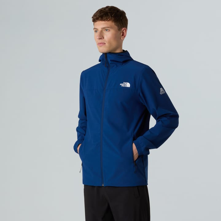 The North Face Men's Mountain Athletics Hooded Wind Jacket Estate Blue The North Face
