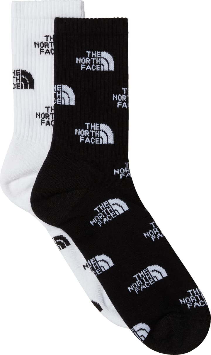 The North Face Everyday Crew Logo Socks - 2p TNF Black/TNF White The North Face