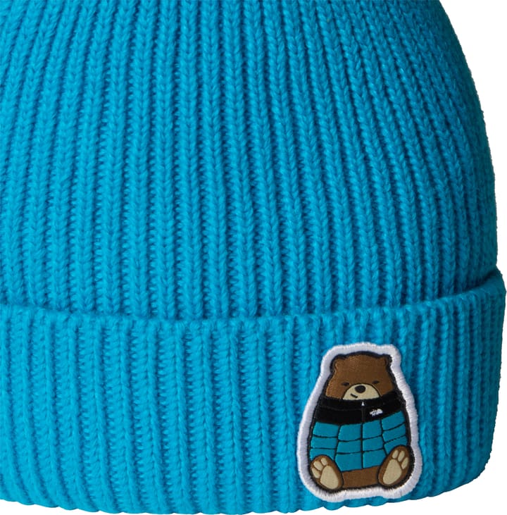 The North Face Kids' TNF Logo Box Cuffed Beanie Meridian Blue/nuptse Be The North Face