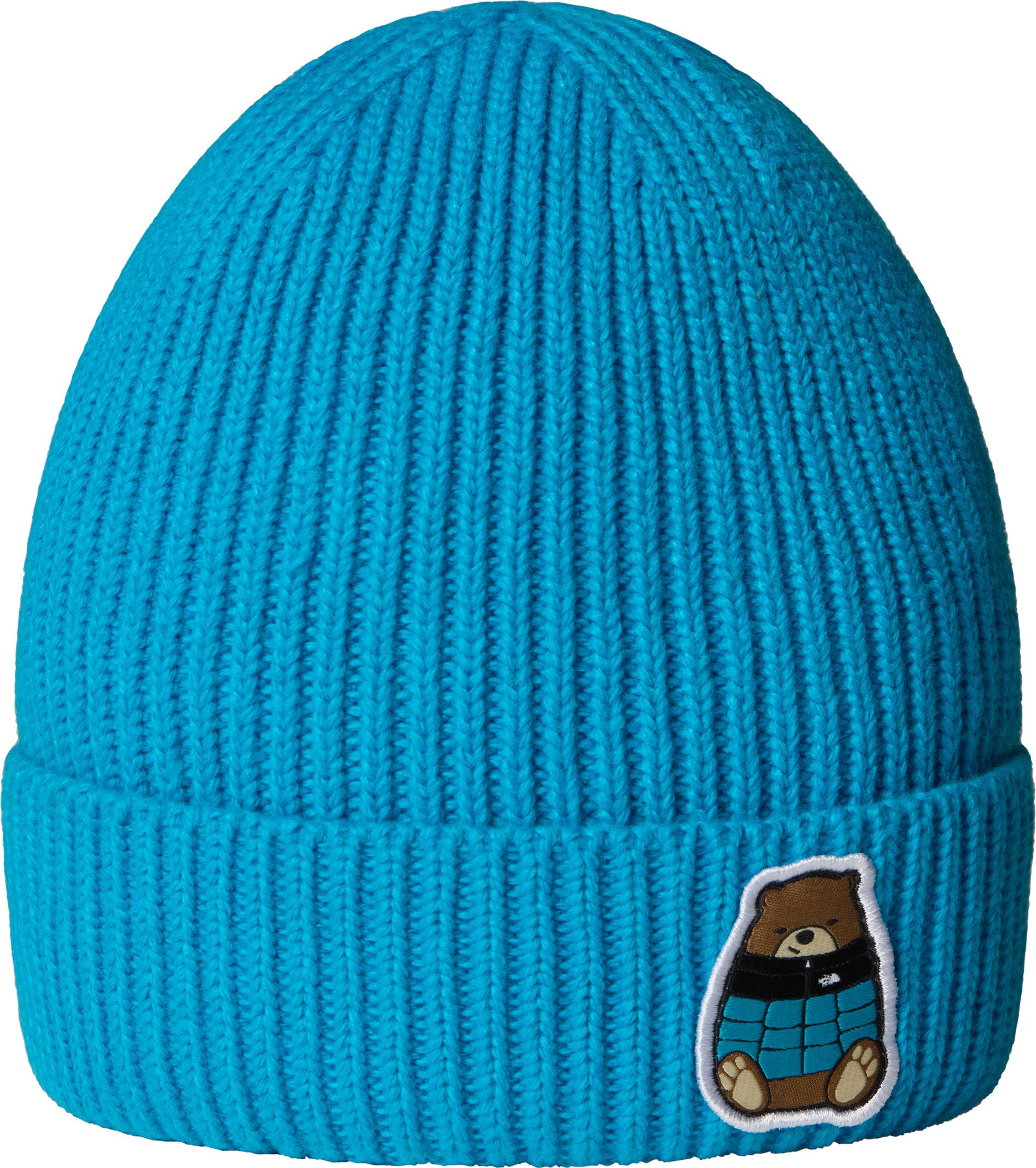 The North Face Kids' TNF Logo Box Cuffed Beanie Meridian Blue/nuptse Be