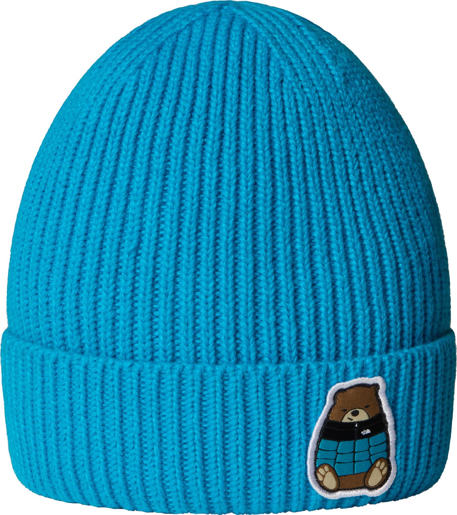 The North Face Kids' TNF Logo Box Cuffed Beanie Meridian Blue/nuptse Be