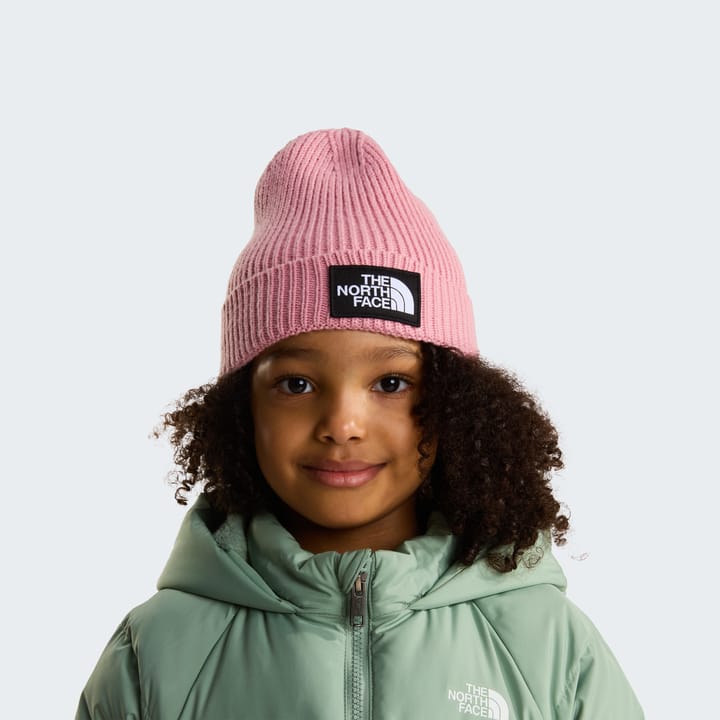 The North Face Kids' TNF Logo Box Cuffed Beanie Primrose The North Face