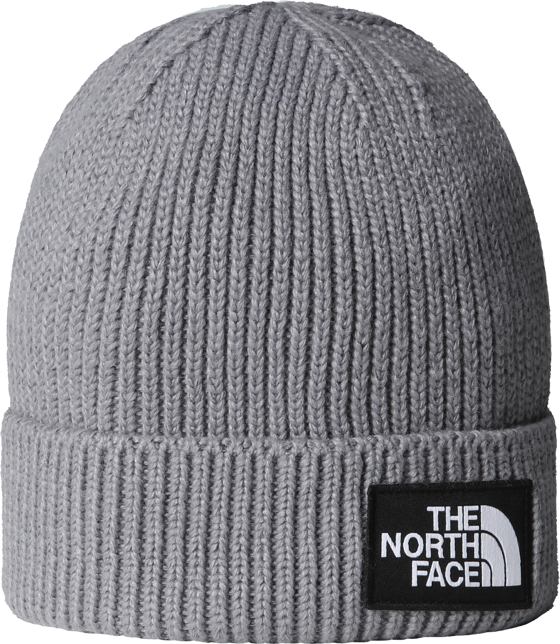 TNF Logo Box Cuffed Beanie TNF Medium Grey Heather