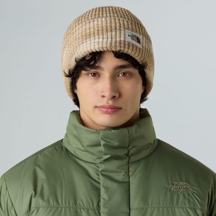 The North Face Salty Bae Lined Beanie White Dune The North Face