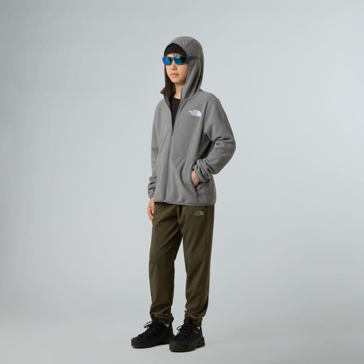 The North Face Teens' Glacier Full Zip Hoodie TNF Mid Grey Heather The North Face