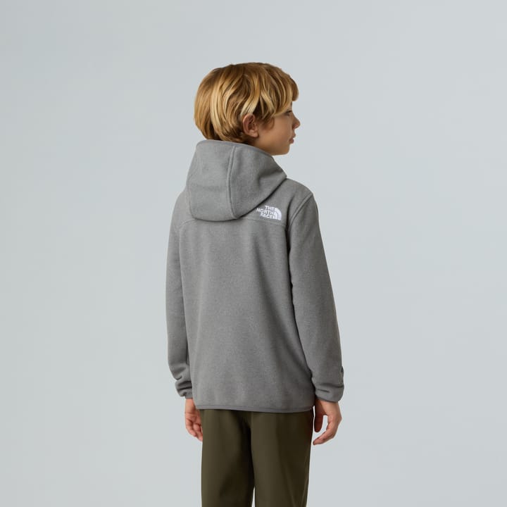 The North Face Teens' Glacier Full Zip Hoodie TNF Mid Grey Heather The North Face