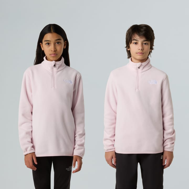 The North Face Teens' Glacier 1/4 Zip Pullover Pale Blossom The North Face