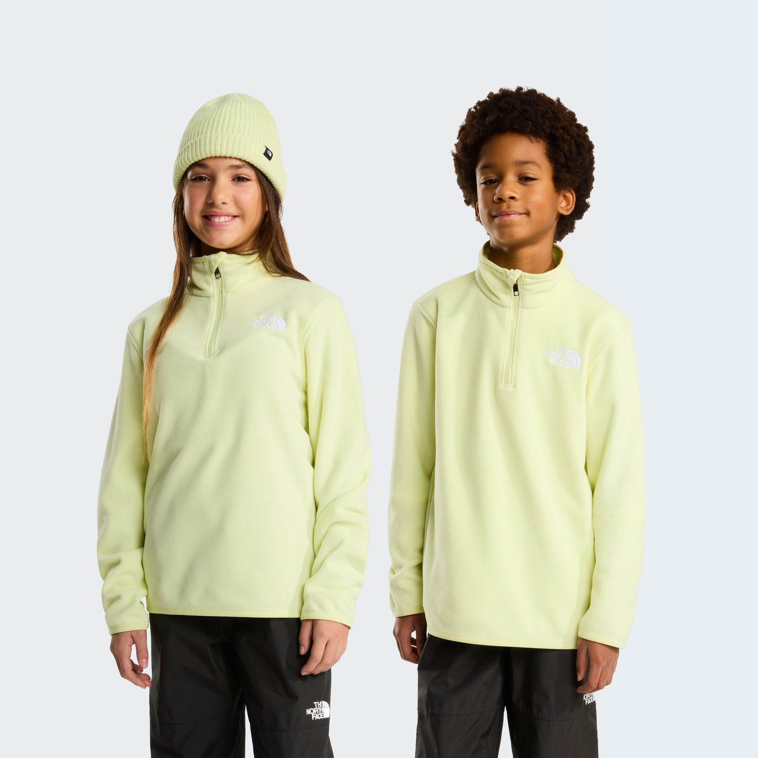The North Face Teens' Glacier 1/4 Zip Pullover Lemon Mist