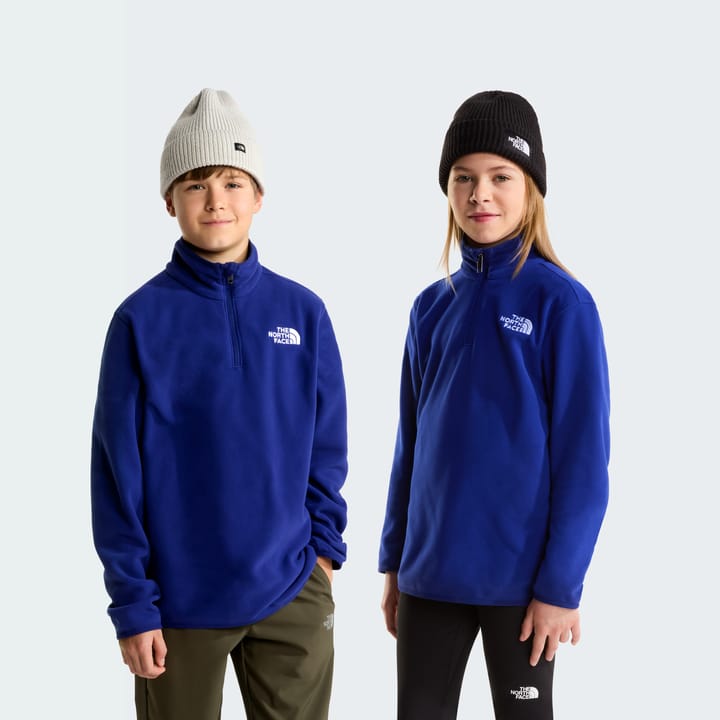 The North Face Teens' Glacier 1/4 Zip Pullover Bold Blue The North Face