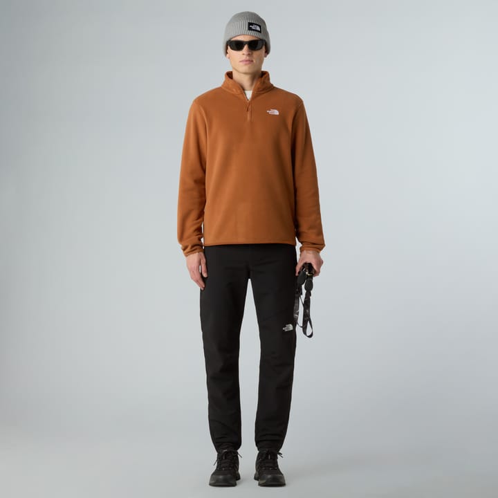 The North Face Men's Glacier Fleece 1/4 Zip Jacket Burnt Umber The North Face