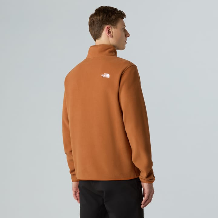 The North Face Men's Glacier Fleece 1/4 Zip Jacket Burnt Umber The North Face The North Face Men's Glacier Fleece 1/4 Zip Jacket Burnt Umber The North Face